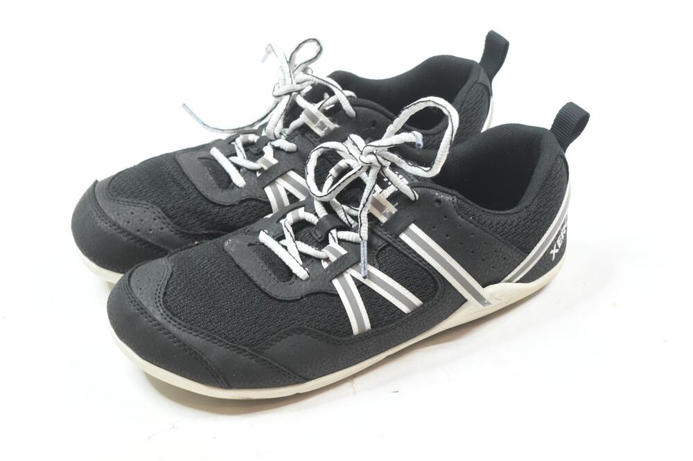 Xero Shoes PRIO Barefoot Shoes Womens 8.5 Black White Lace-Up Comfort